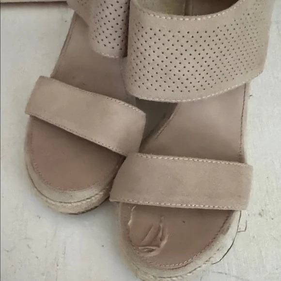 Skechers with Memory Foam Indigo Sky River Double Natural Wedges - Picture 6 of 7